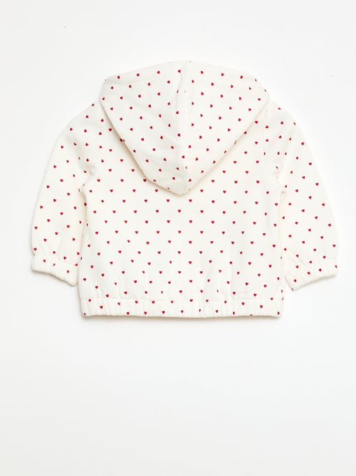 Felpa con cappuccio stampata - Kiabi