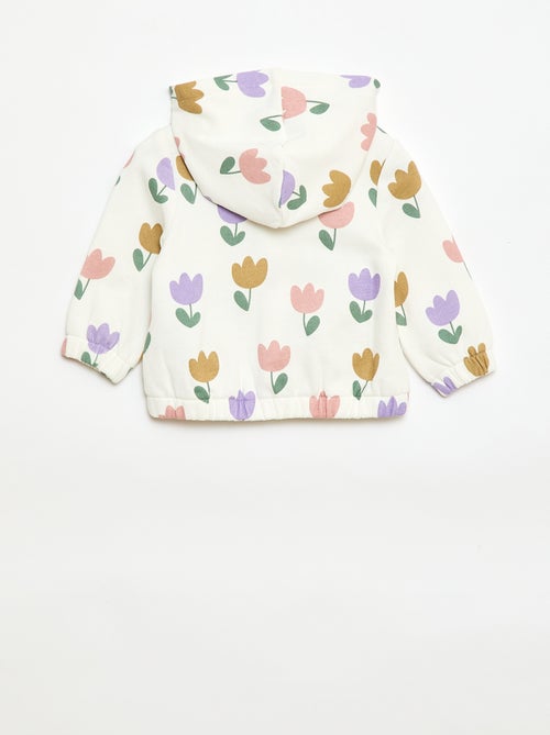 Felpa con cappuccio stampata - Kiabi