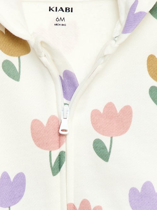 Felpa con cappuccio stampata - Kiabi