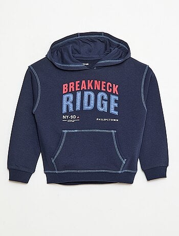 Felpa con cappuccio stampata