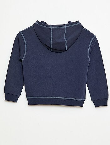 Felpa con cappuccio stampata