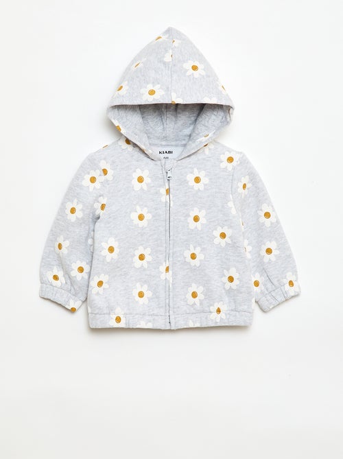 Felpa con cappuccio stampata - Kiabi