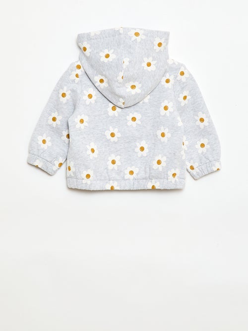 Felpa con cappuccio stampata - Kiabi