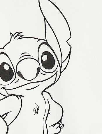 Felpa con cappuccio stampata 'Lovely Stitch'