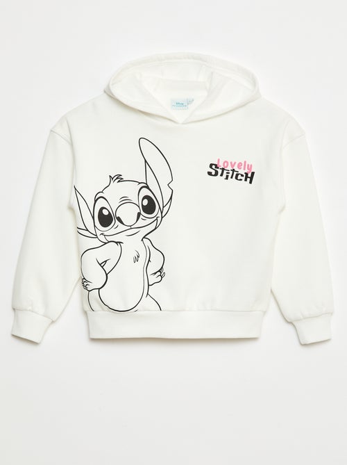 Felpa con cappuccio stampata 'Lovely Stitch' - Kiabi