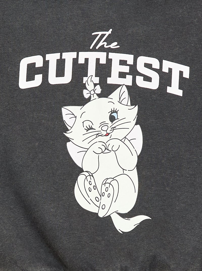 Felpa con cappuccio stampata 'Marie' Nero - Kiabi