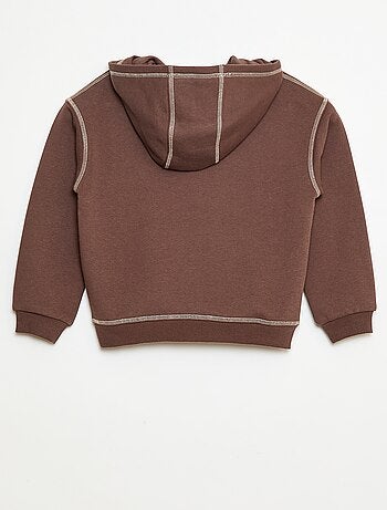 Felpa con cappuccio stampata