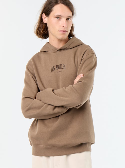 Felpa con cappuccio stampata - Kiabi Felpa con cappuccio stampata - Kiabi