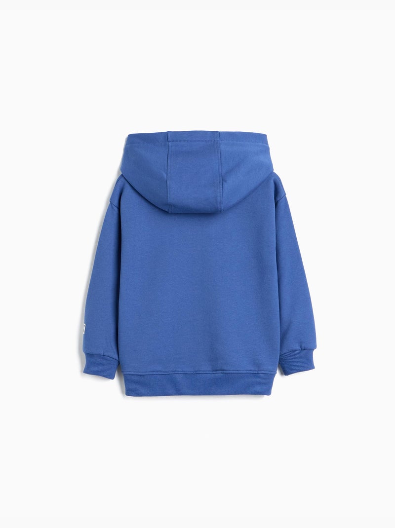 Felpa con cappuccio stampata, mo fashion Blu - Kiabi