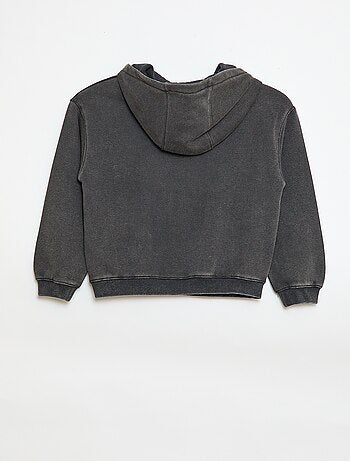 Felpa con cappuccio stampata 'Stitch'