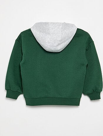 Felpa con cappuccio stampata