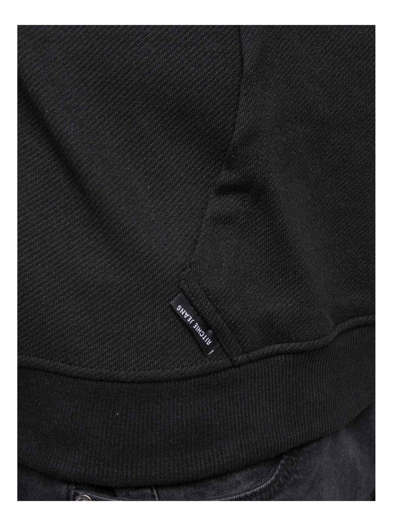 Felpa con cappuccio stampata WADOL Nero - Kiabi