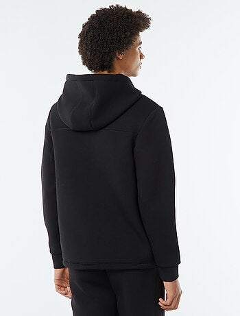 Felpa con cappuccio stile piumino