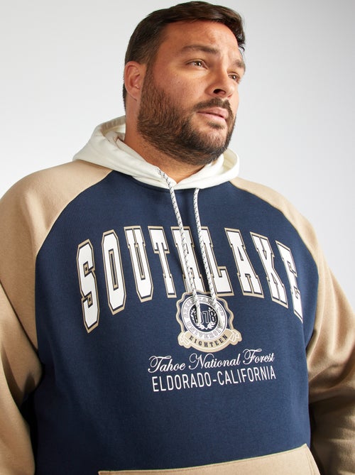 Felpa con cappuccio stile università americana - Kiabi