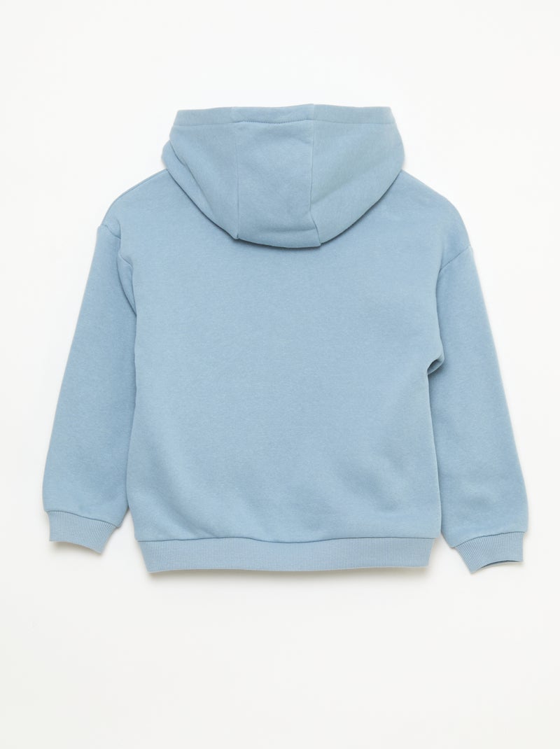 Felpa con cappuccio taglio loose Blu - Kiabi