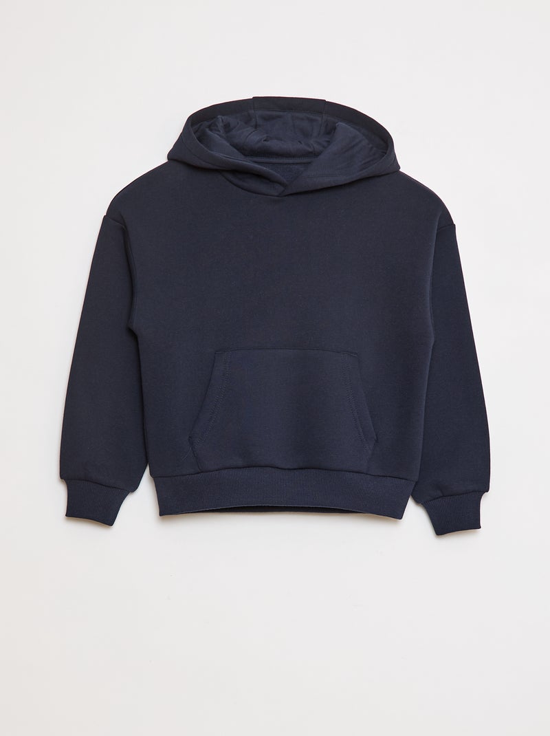 Felpa con cappuccio taglio loose Blu - Kiabi