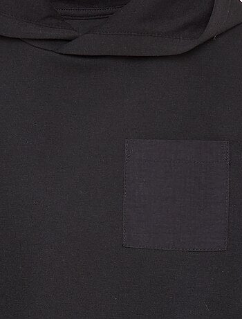 Felpa con cappuccio taglio loose