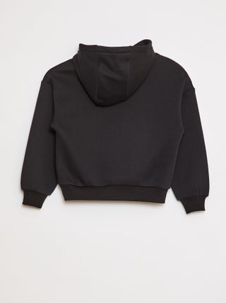 Felpa con cappuccio taglio loose