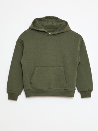 Felpa con cappuccio taglio loose