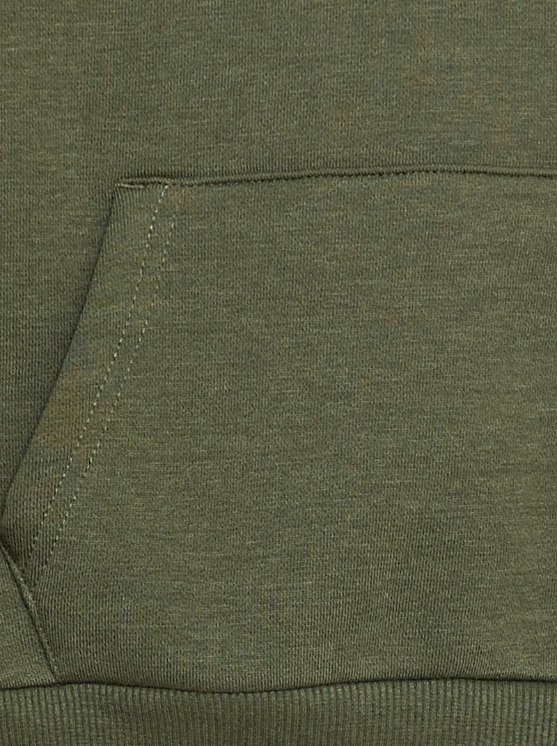Felpa con cappuccio taglio loose Verde - Kiabi
