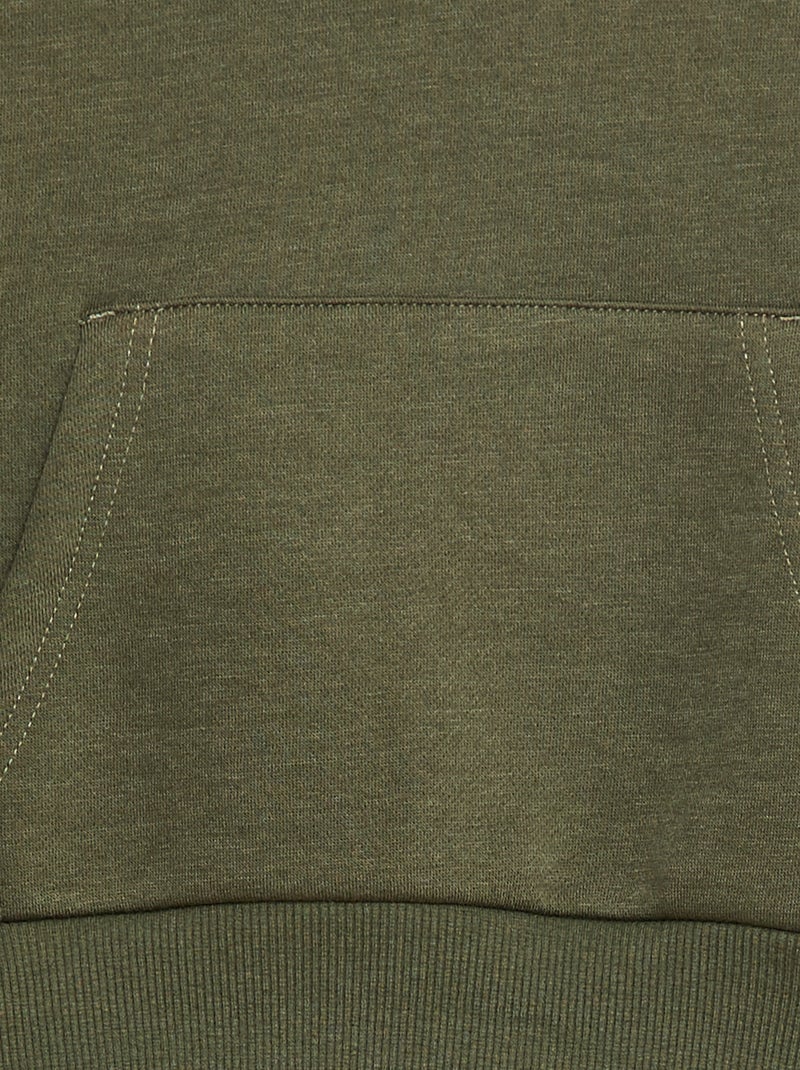 Felpa con cappuccio taglio loose Verde - Kiabi