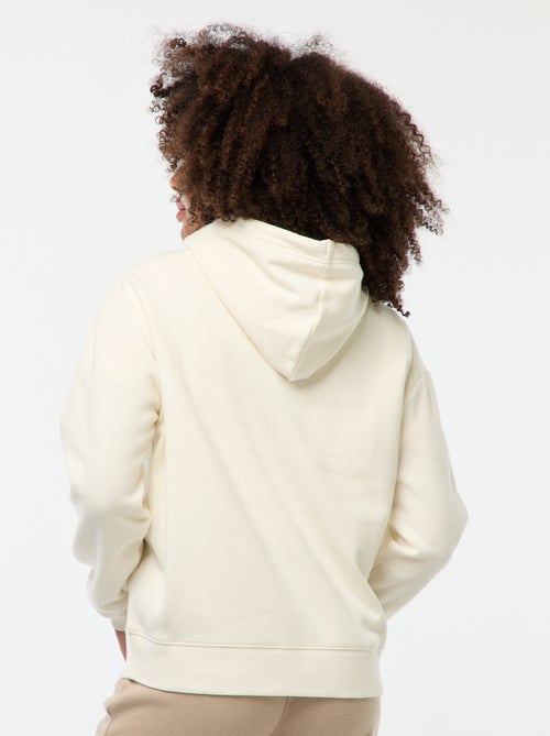 Felpa con cappuccio tinta unita - Kiabi