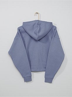 Felpa con cappuccio tinta unita eco-sostenibile - Kiabi