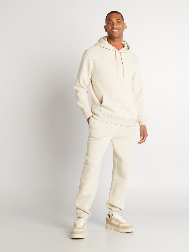 Felpa con cappuccio tinta unita GRIGIO - Kiabi