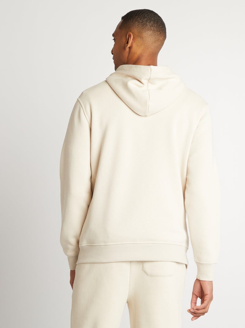 Felpa con cappuccio tinta unita GRIGIO - Kiabi