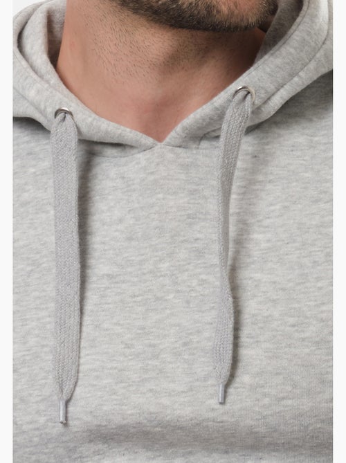 Felpa con cappuccio tinta unita - Kiabi