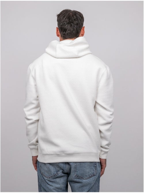 Felpa con cappuccio tinta unita in maglia waffle werone - Kiabi Felpa con cappuccio tinta unita in maglia waffle werone - Kiabi