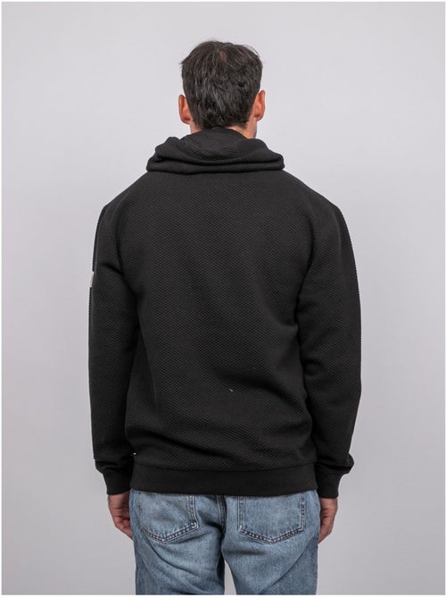 Felpa con cappuccio tinta unita in maglia waffle werone - Kiabi Felpa con cappuccio tinta unita in maglia waffle werone - Kiabi
