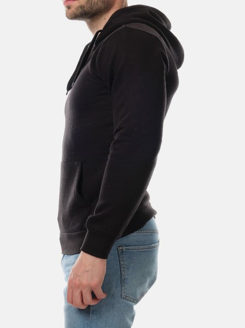 Felpa con cappuccio tinta unita - Kiabi