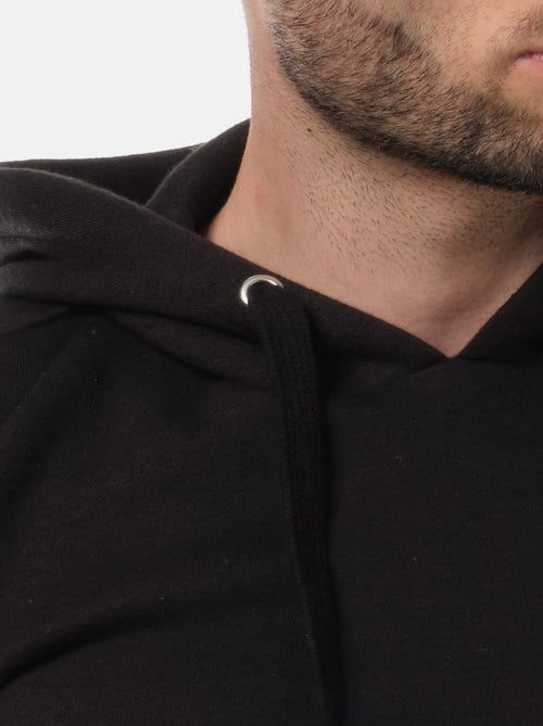 Felpa con cappuccio tinta unita - Kiabi