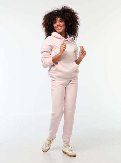 Felpa con cappuccio tinta unita - Kiabi