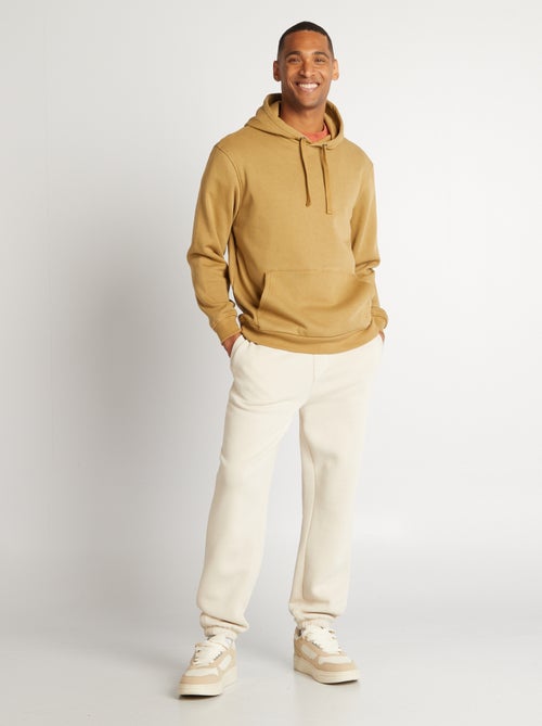 Felpa con cappuccio tinta unita - Kiabi