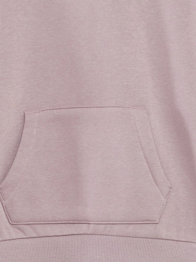 Felpa con cappuccio tinta unita VIOLA - Kiabi