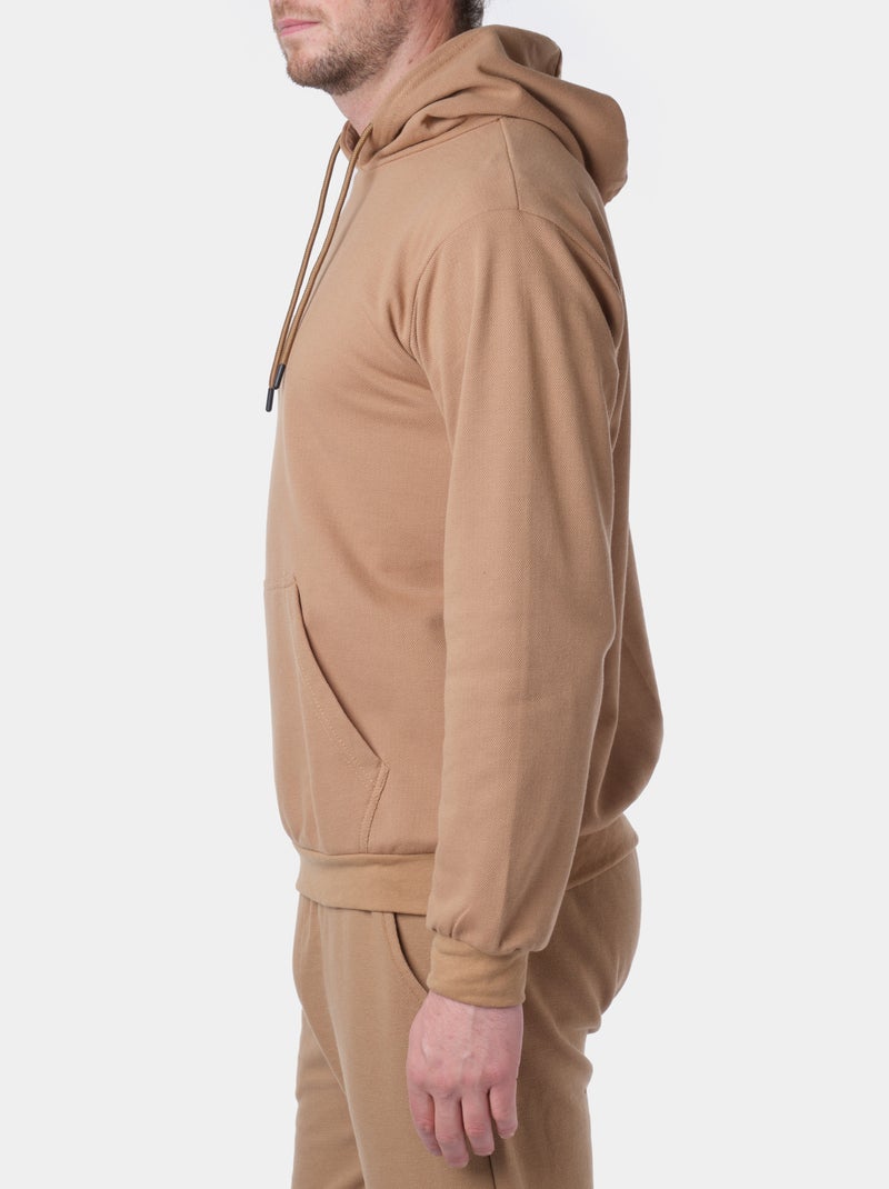felpa con cappuccio Tortora - Kiabi