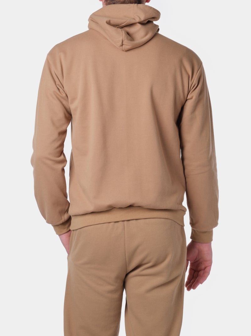 felpa con cappuccio Tortora - Kiabi