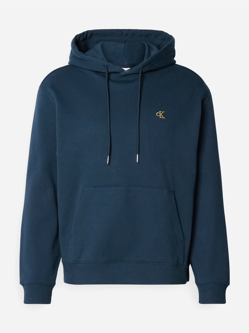 Felpa con Cappuccio Uomo Calvin Klein Jeans Blu - Kiabi