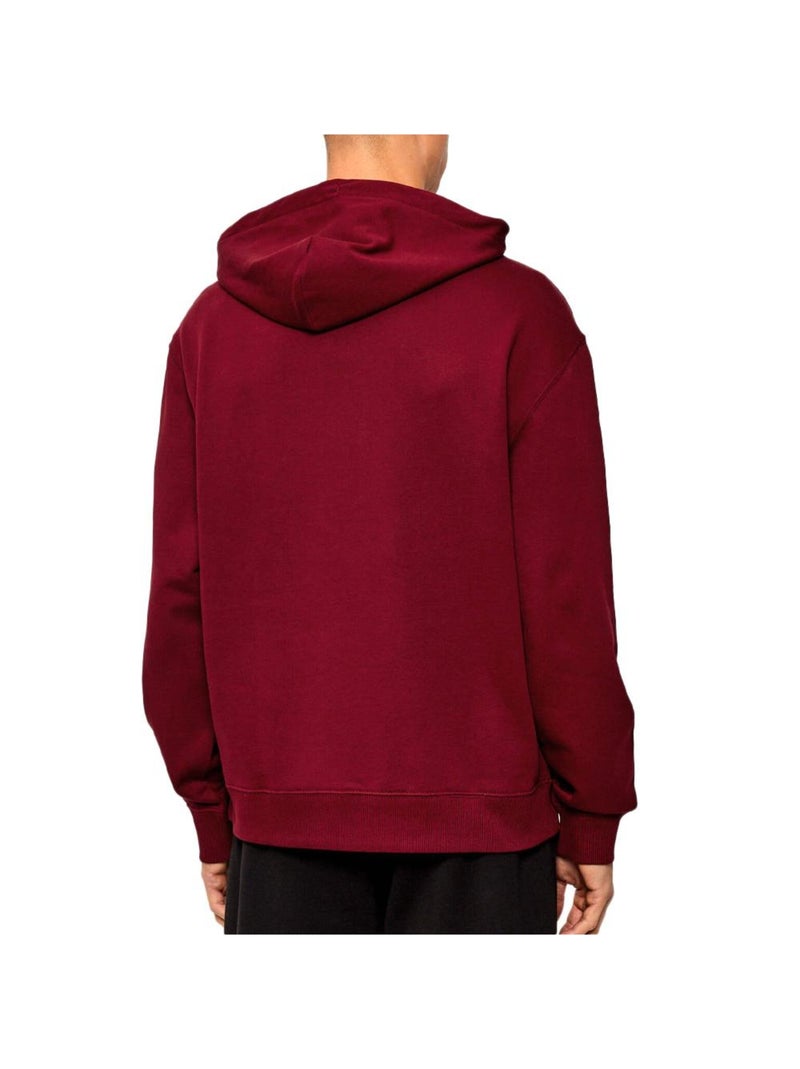 Felpa con Cappuccio Uomo Calvin Klein Jeans Bordeaux - Kiabi