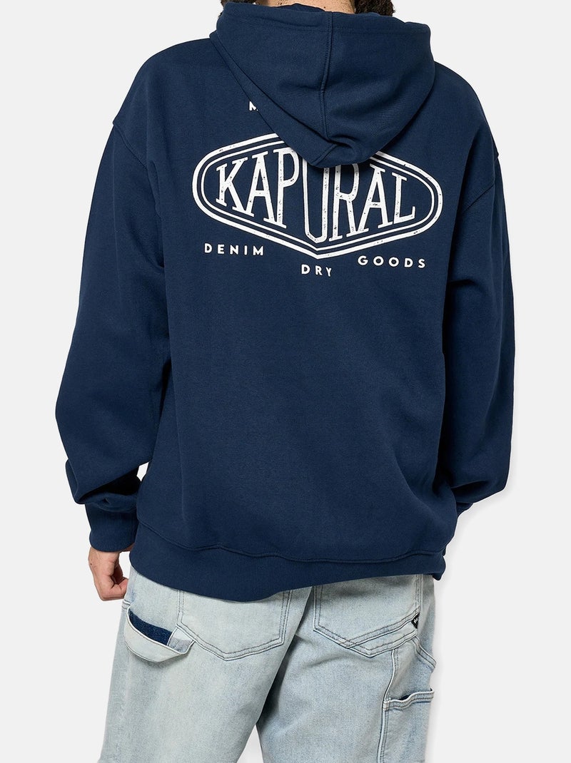 Felpa con Cappuccio Uomo Kaporal Blu - Kiabi