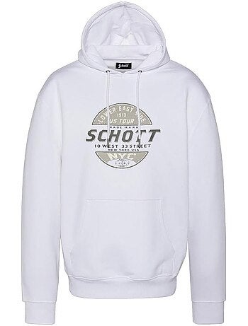 Felpa con Cappuccio da Uomo Schott