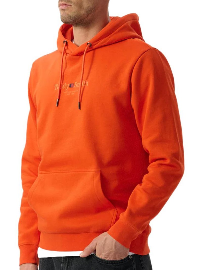Felpa con Cappuccio Uomo Teddy Smith Arancione - Kiabi