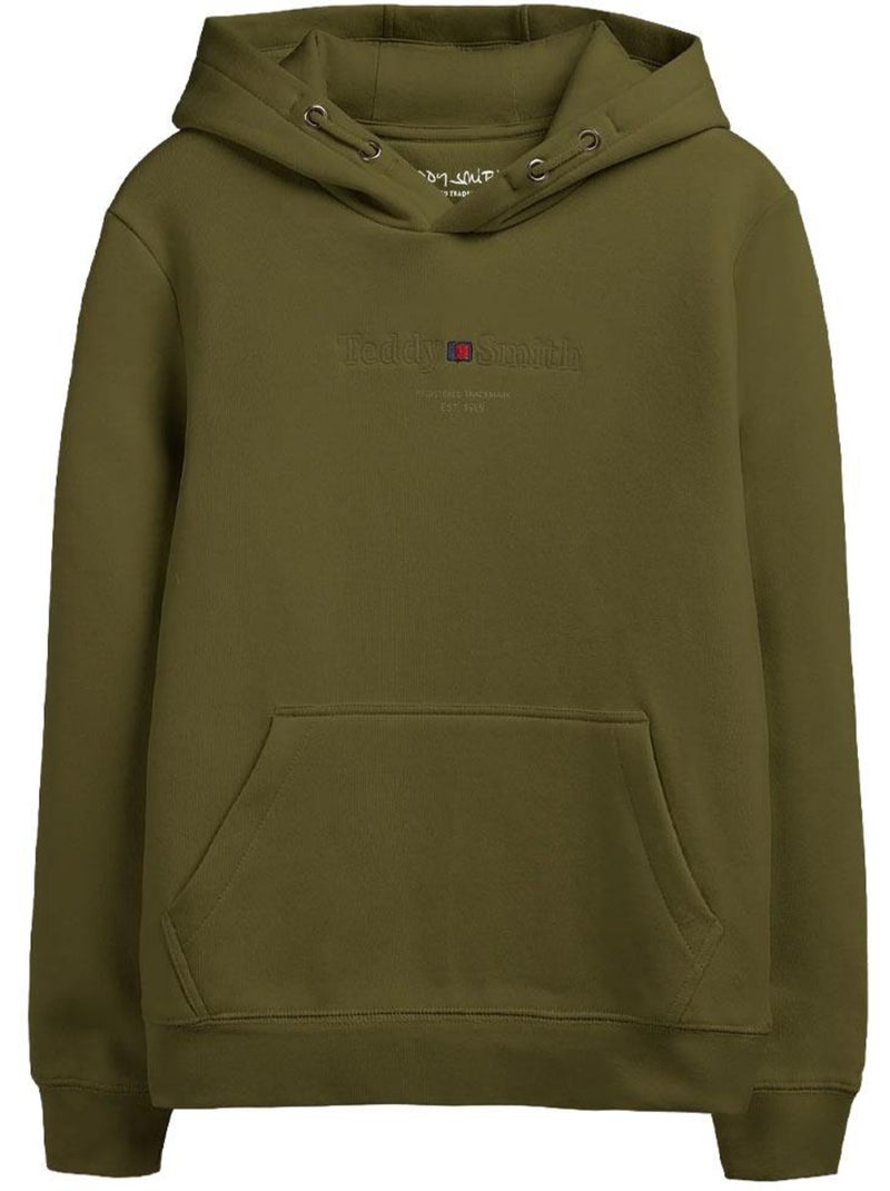 Felpa con Cappuccio Uomo Teddy Smith Verde kaki chiaro - Kiabi