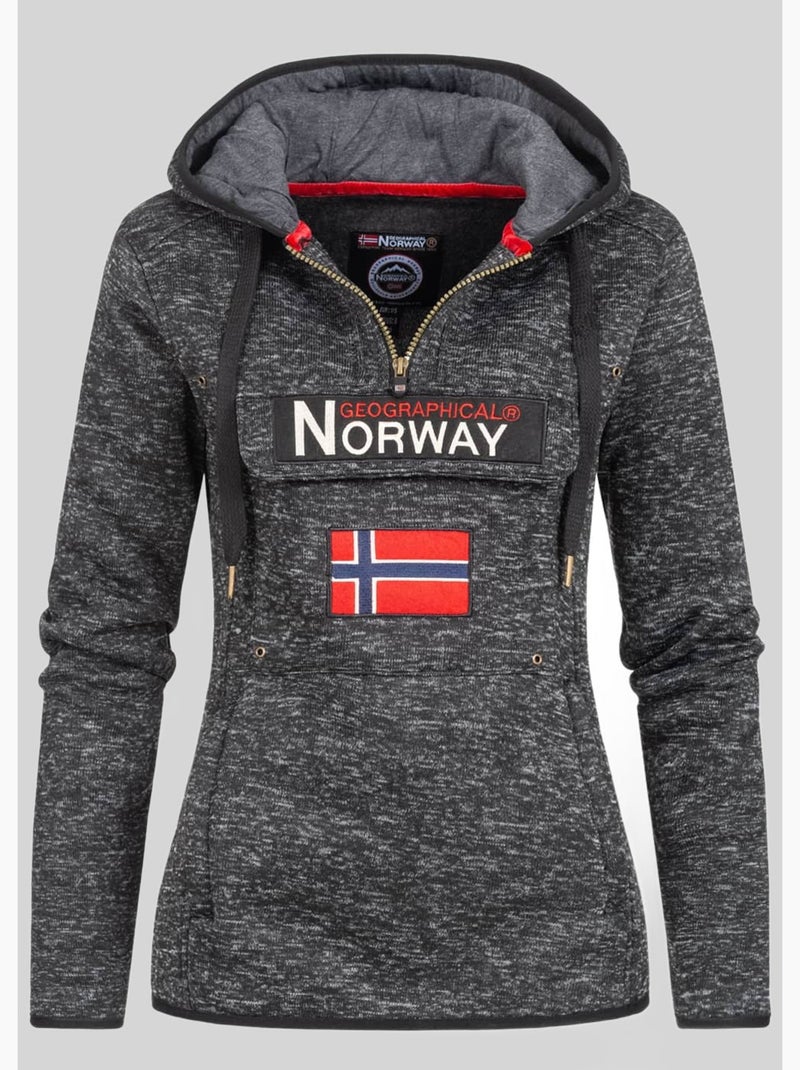 Felpa con cappuccio upclassica – geographical norway Nero - Kiabi