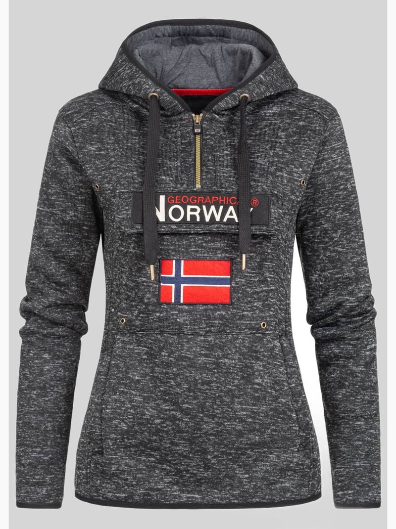 Felpa con cappuccio upclassica – geographical norway Nero - Kiabi