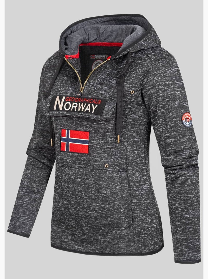 Felpa con cappuccio upclassica – geographical norway Nero - Kiabi