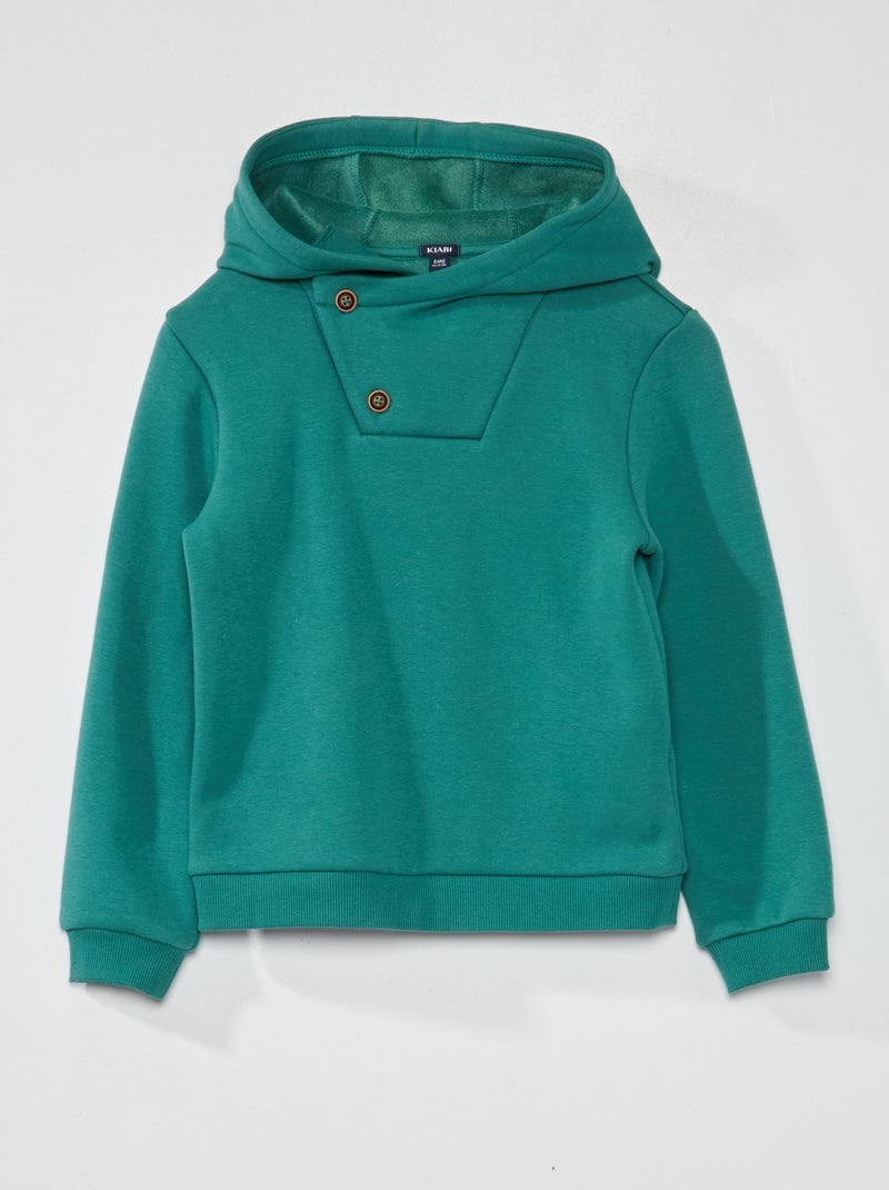 Felpa con cappuccio VERDE - Kiabi