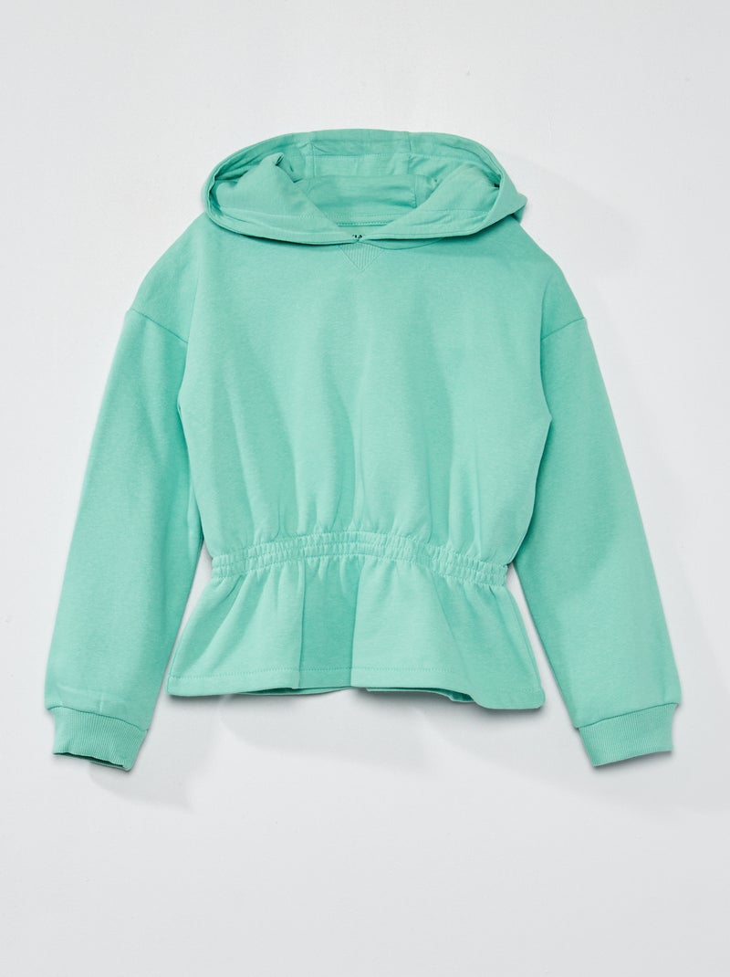 Felpa con cappuccio VERDE - Kiabi